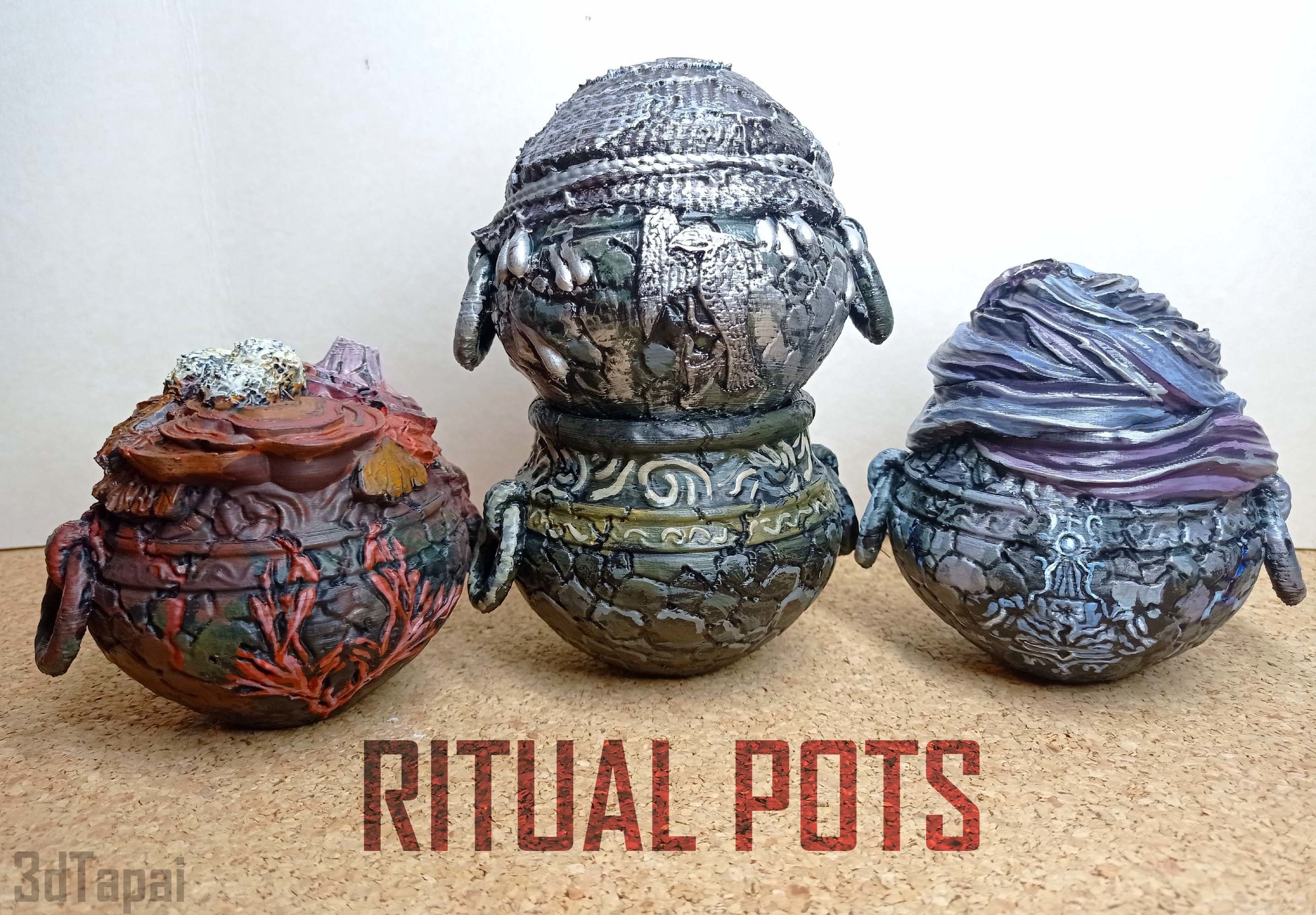 Elden Ring Ritual pots 3D model 3D printable CGTrader