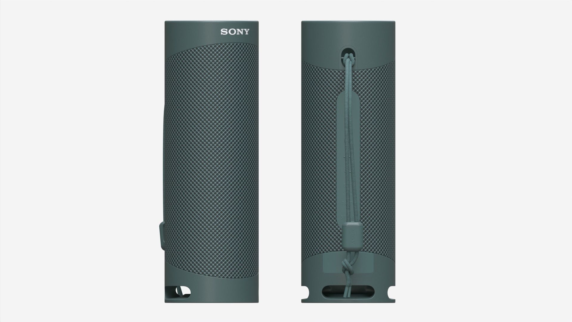 Sony Portable Wireless Speaker Green SRSXB23 3D model CGTrader