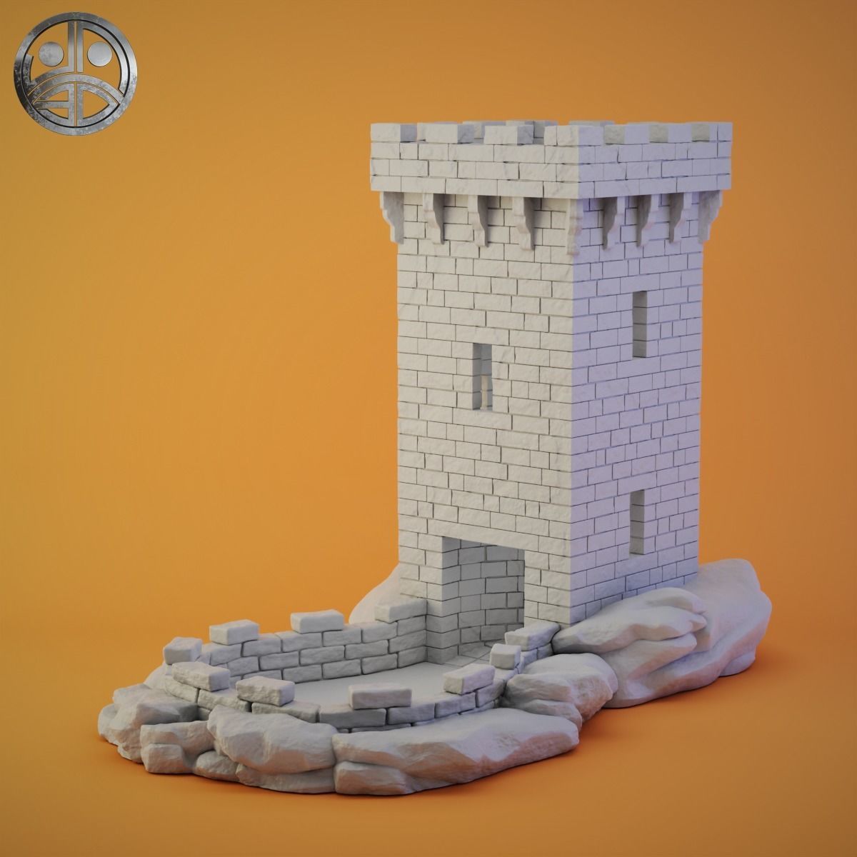 Square Medieval Dice Tower 3D model 3D printable | CGTrader