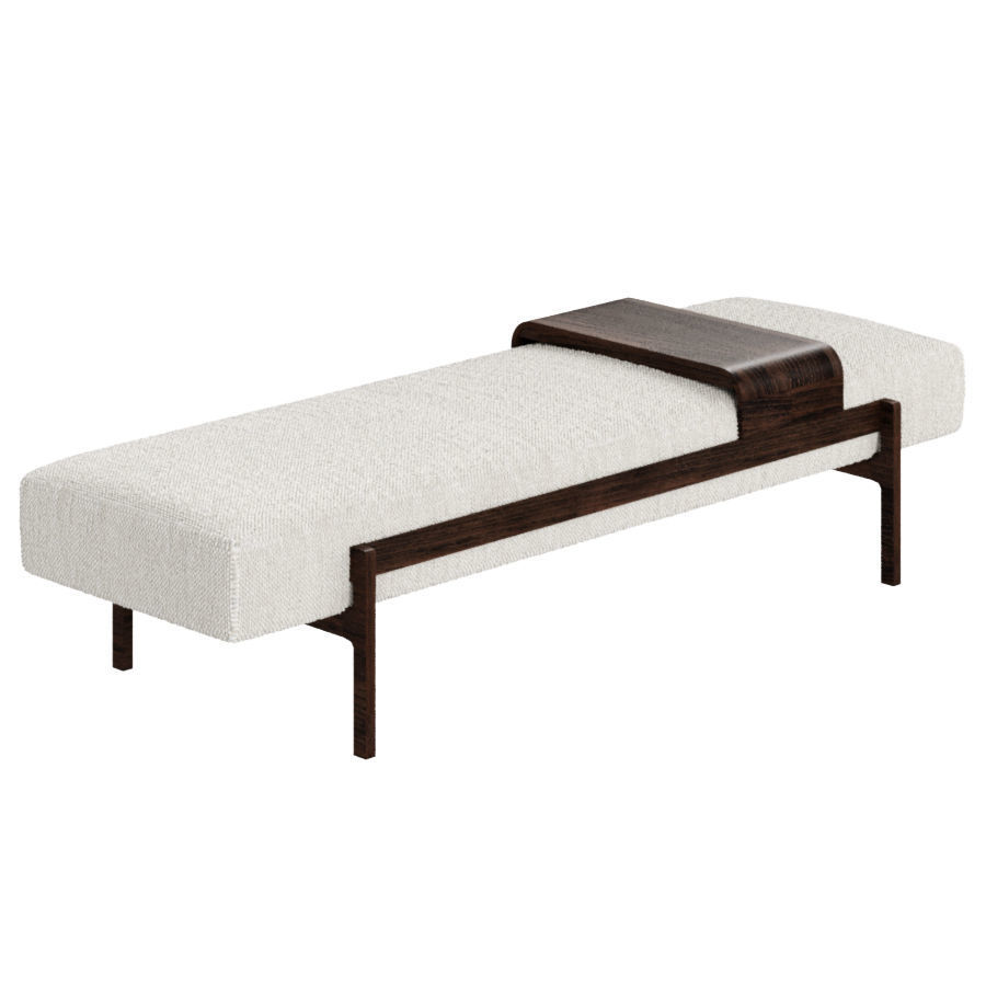 Four Hands Fawkes Bench Vintage Sienna 3D model CGTrader