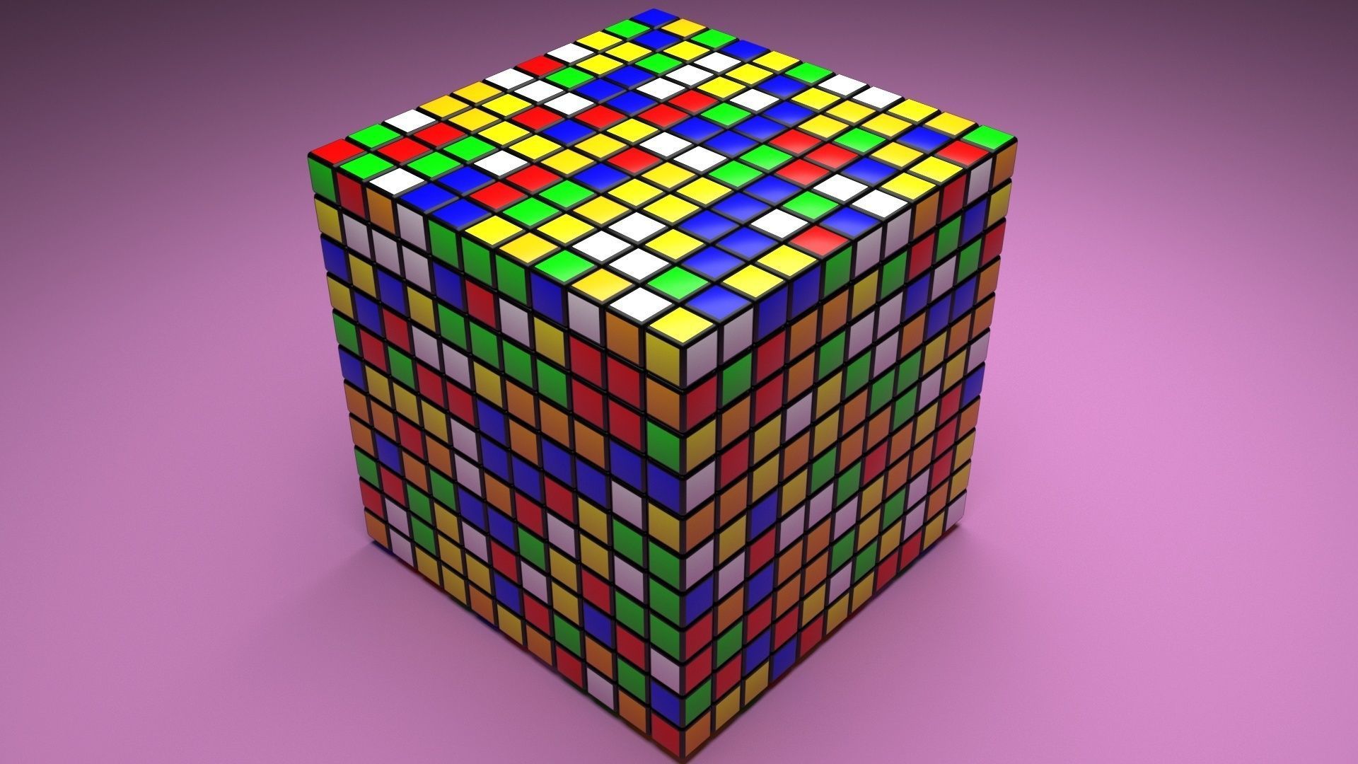 Rubiks Cube 11x11x11 3D model | CGTrader