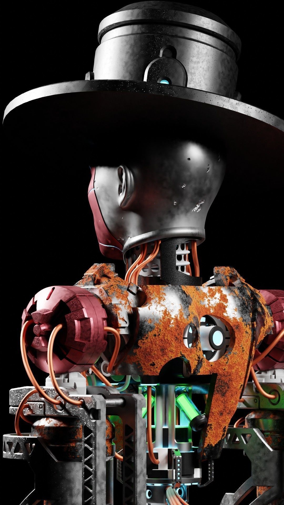 Scifi Robot Rusty 3D model | CGTrader