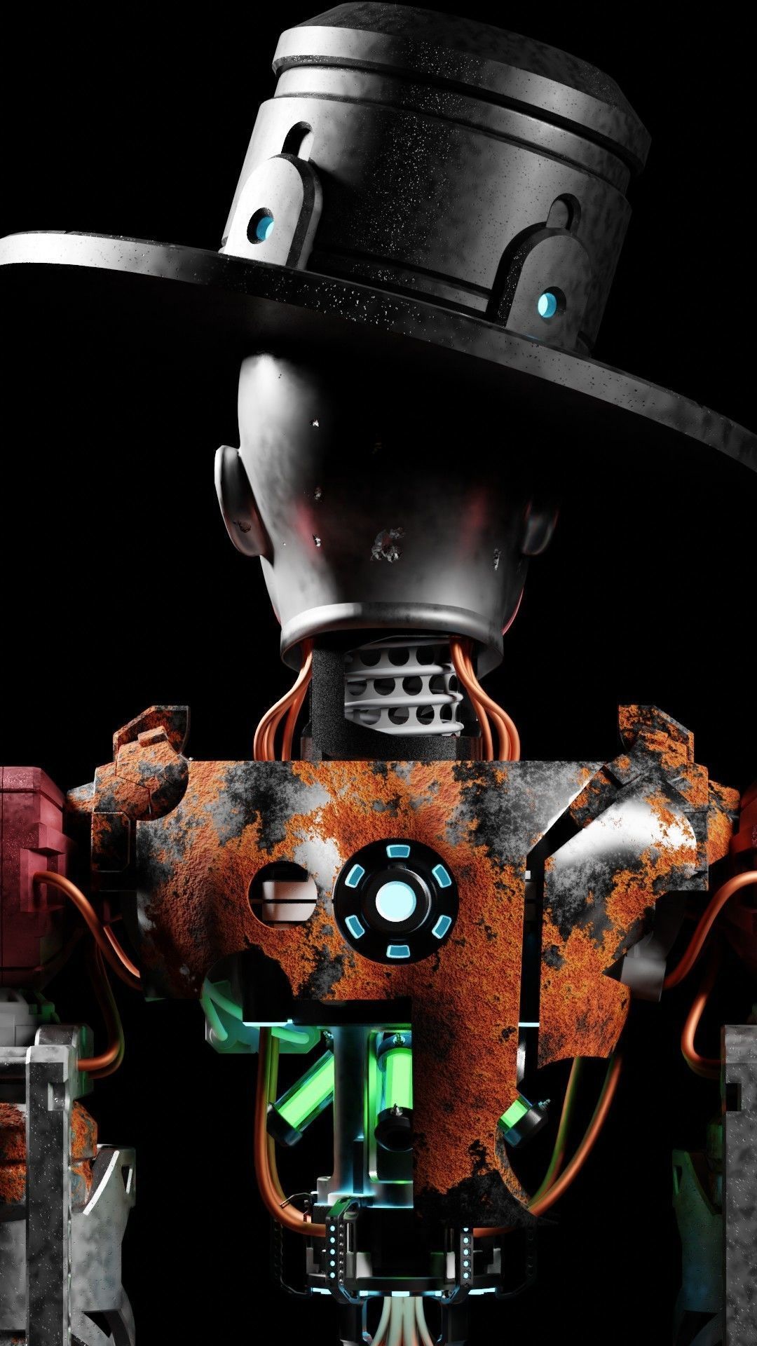 Scifi Robot Rusty 3D model | CGTrader