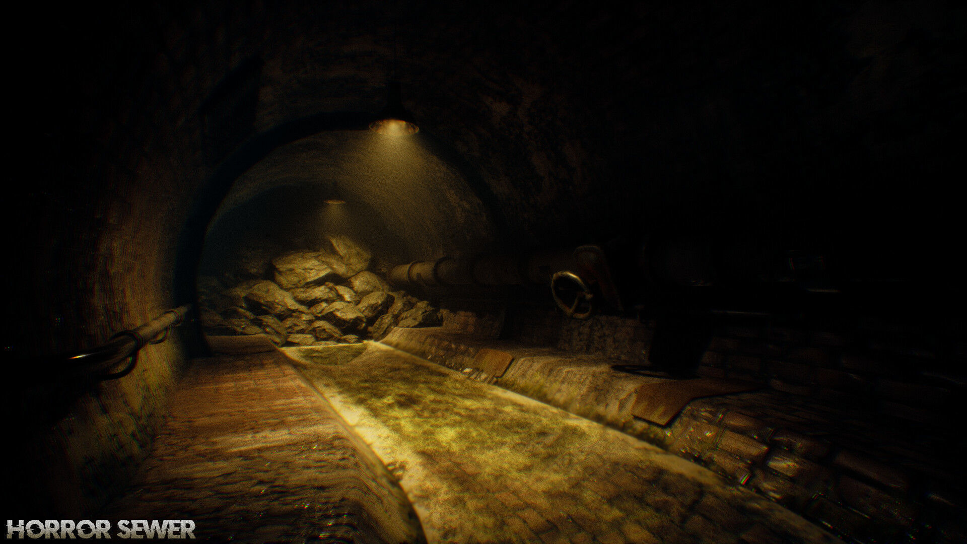 3D model Horror Sewer Environment VR / AR / low-poly rigged animated ...