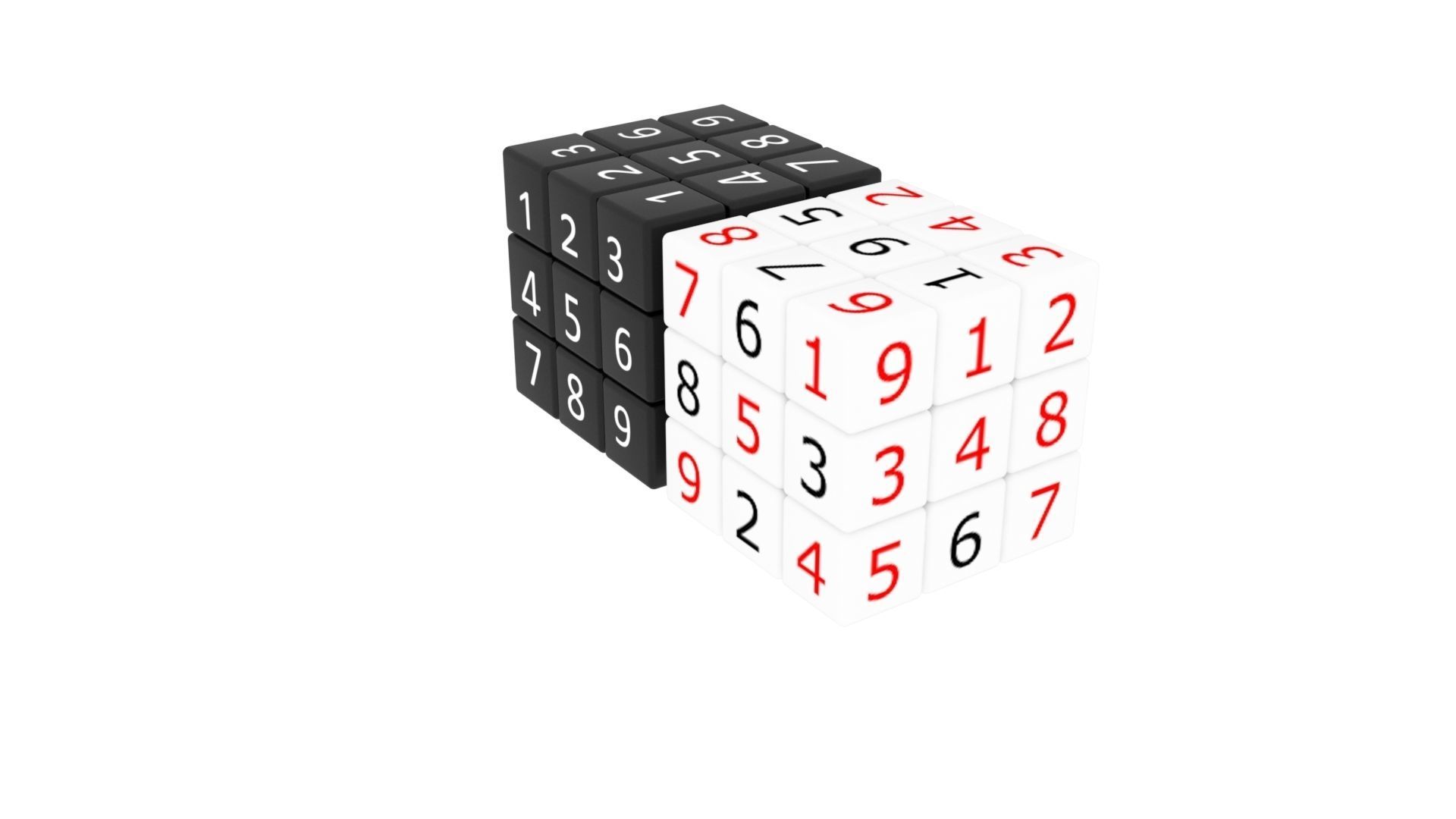 Sudoku Cube 3D model CGTrader