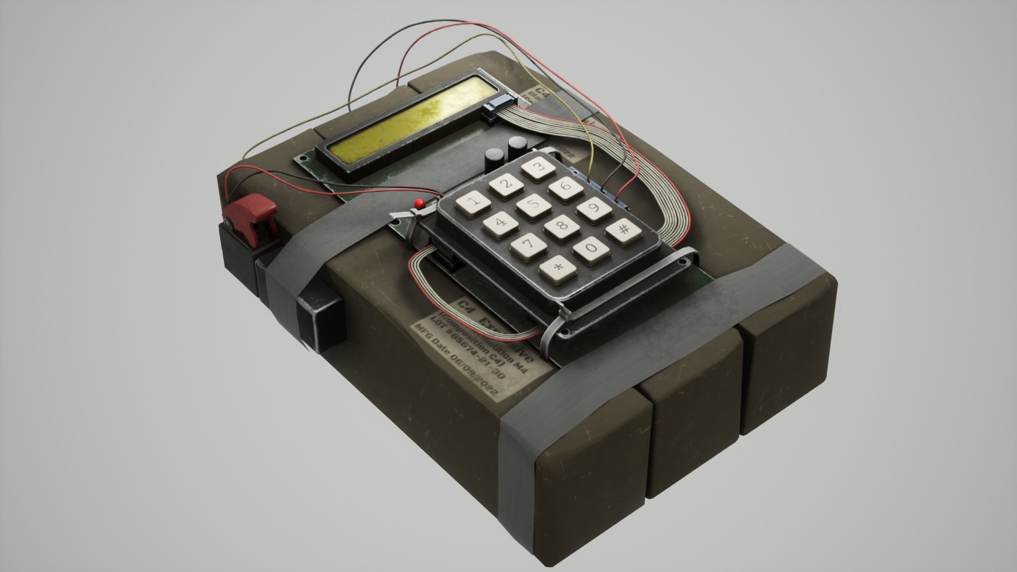 3D model C4 Explosive VR / AR / low-poly | CGTrader