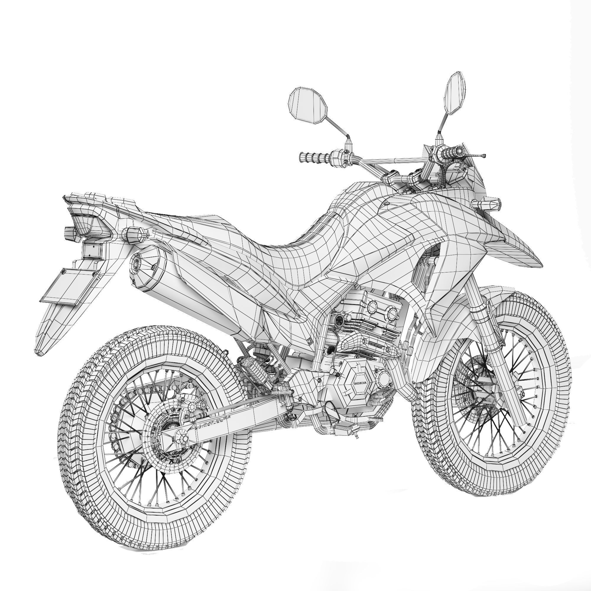 HONDA XRE 300 2016 3D model | CGTrader