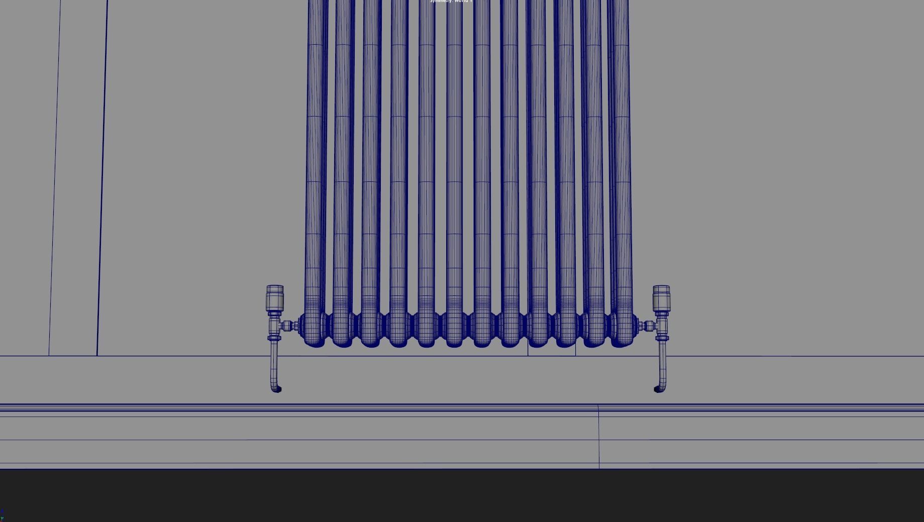 Radiator Tall free 3D model | CGTrader