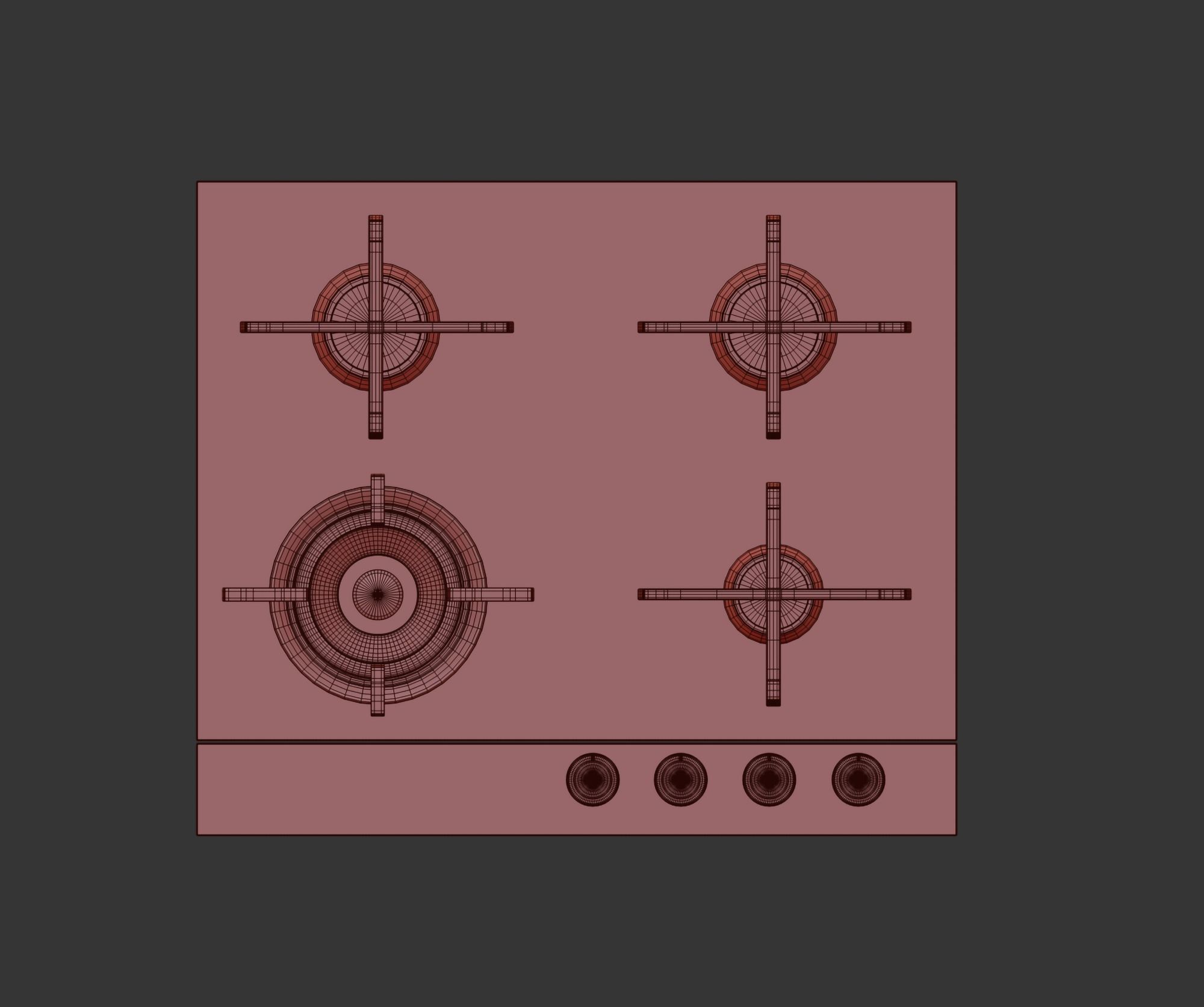 Fisher Paykel Cooktop CG604DNGGB1 3D model CGTrader