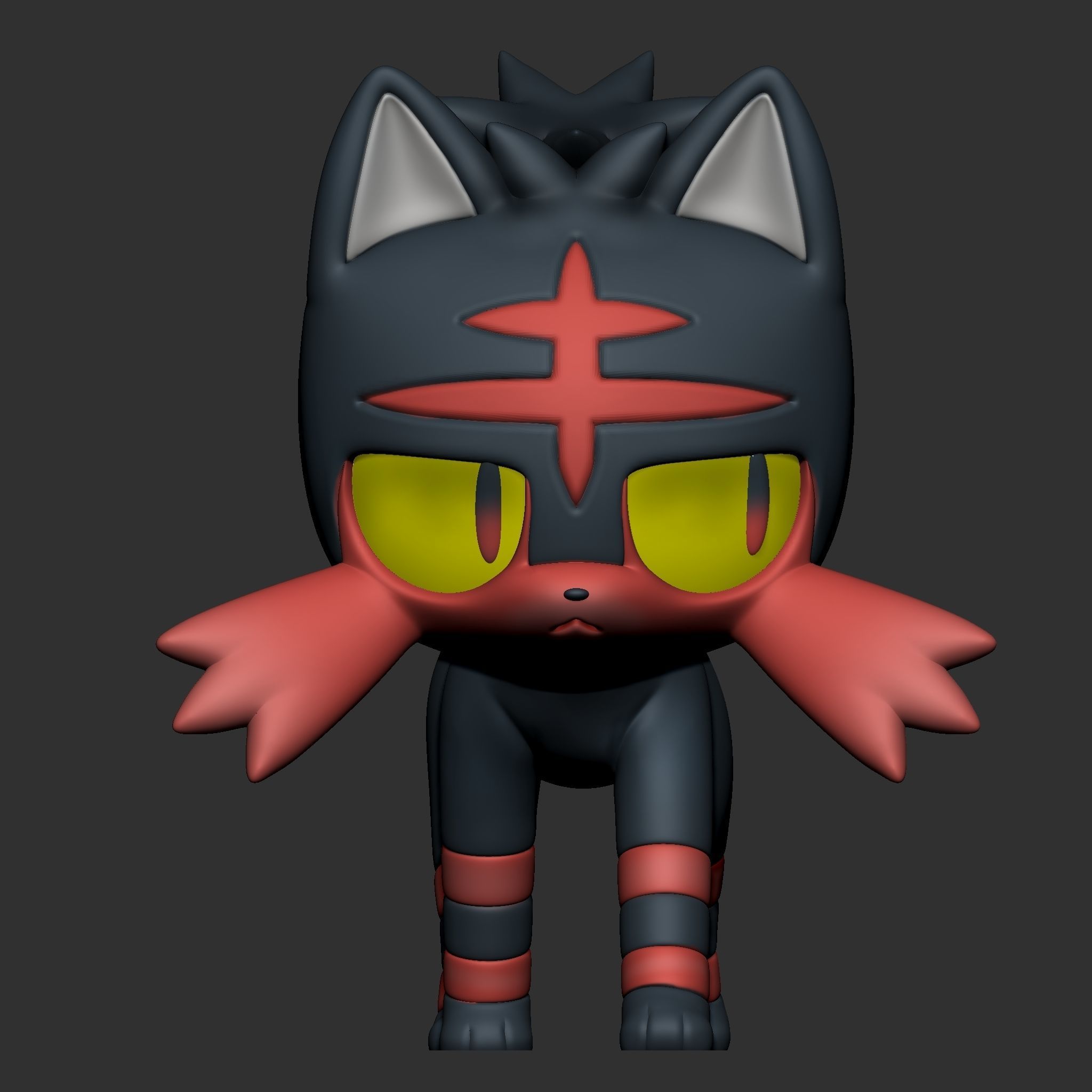 LITTEN POKEMON 3D model 3D printable | CGTrader