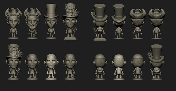 Dont Starve characters 3D model 3D printable | CGTrader