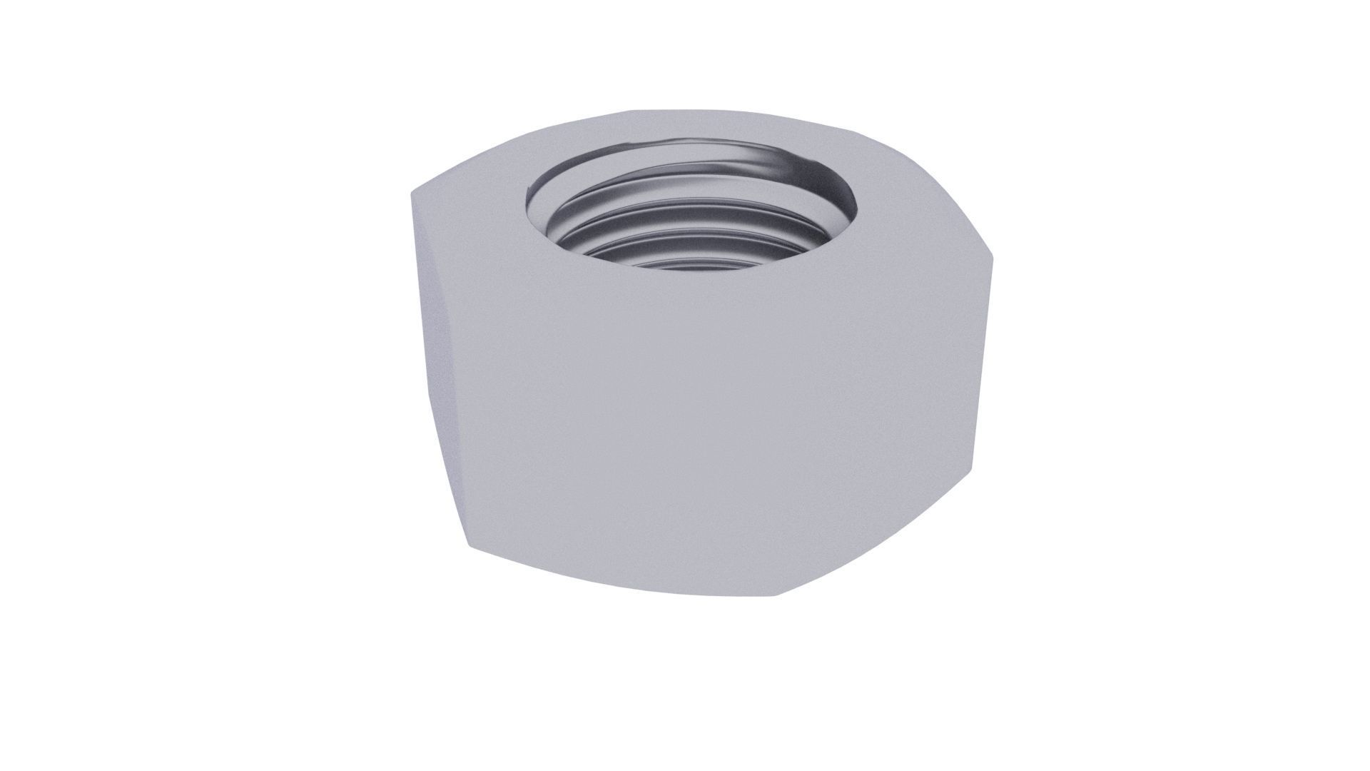 Hex Head and Bolt Nut 3D model | CGTrader