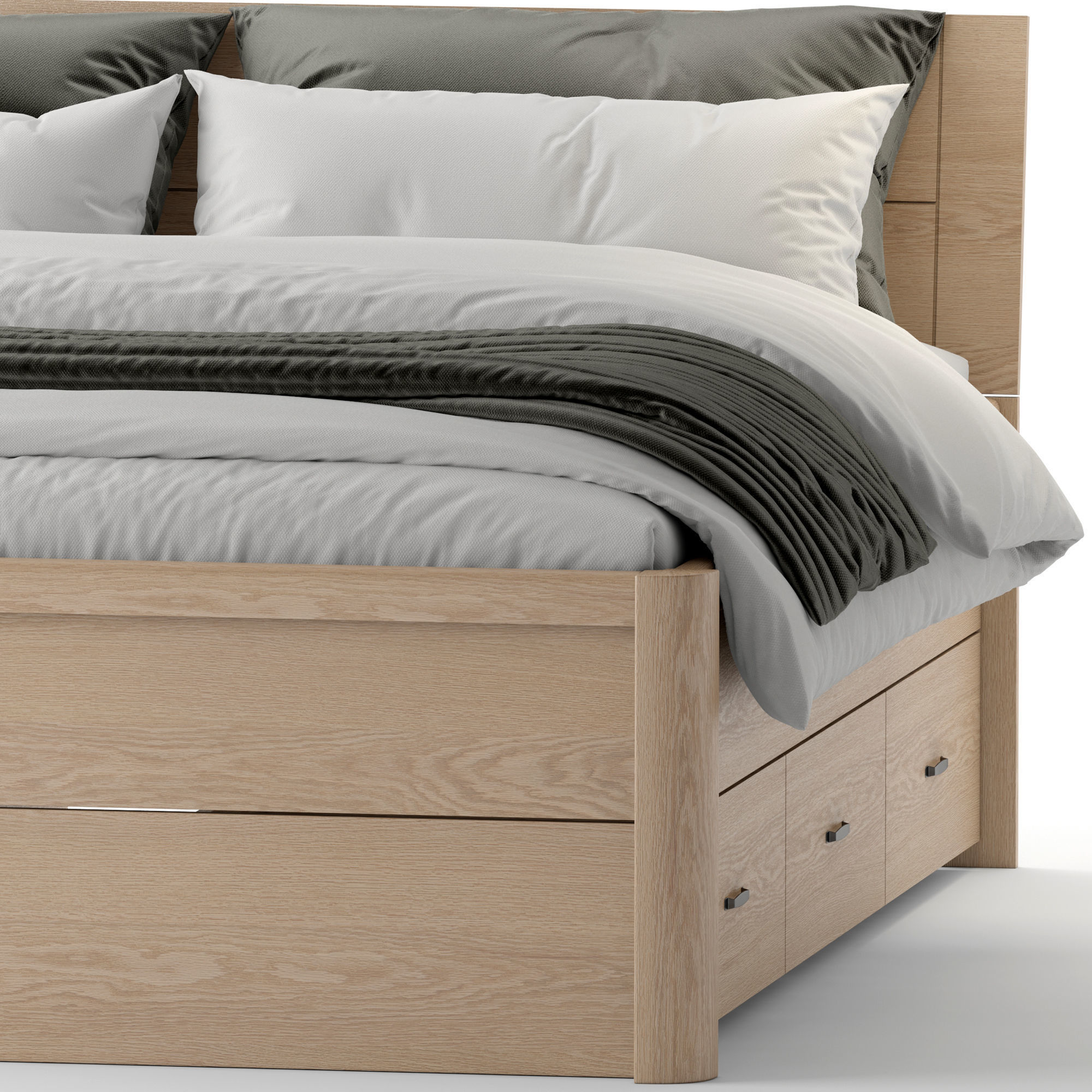 Jysk Lyngby Bed 3D model CGTrader