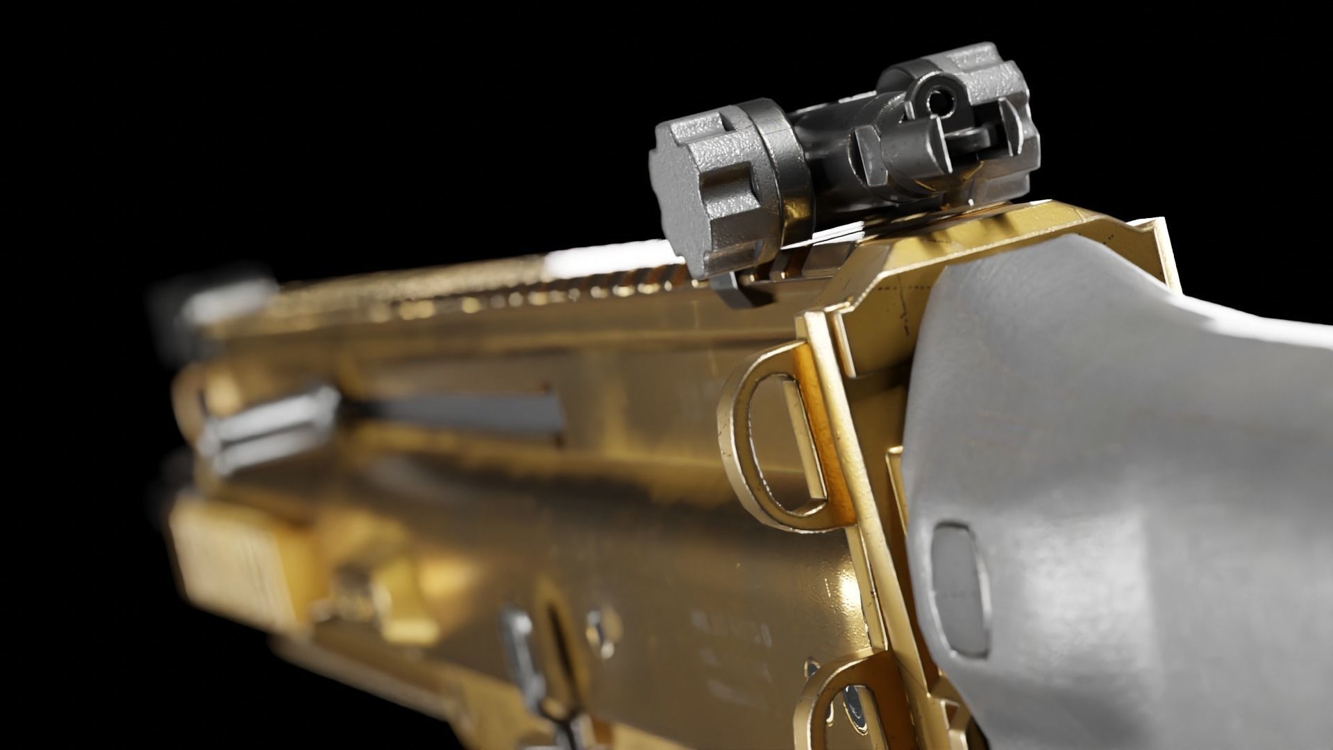 3D model Low Poly FN SCAR Assault Rifle VR / AR / low-poly | CGTrader