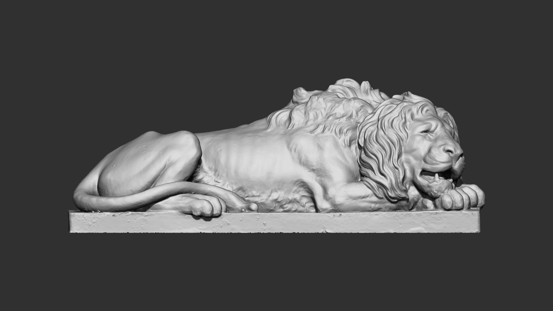 lion 3d print sculpture of 3D model 3D printable | CGTrader
