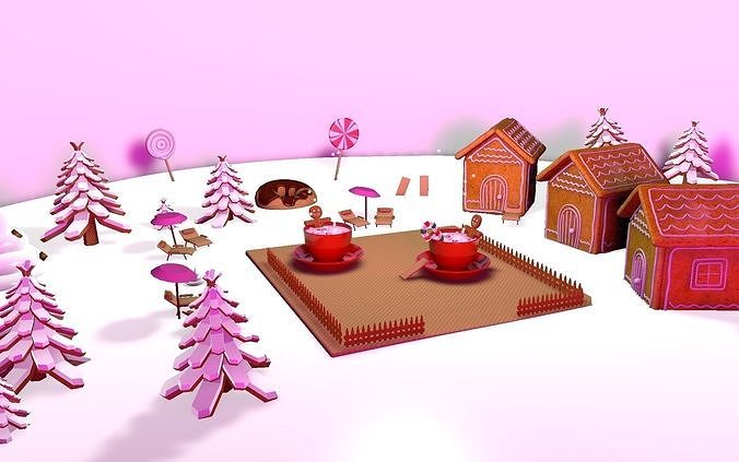 GINGERBREAD MILK SPA 3D model