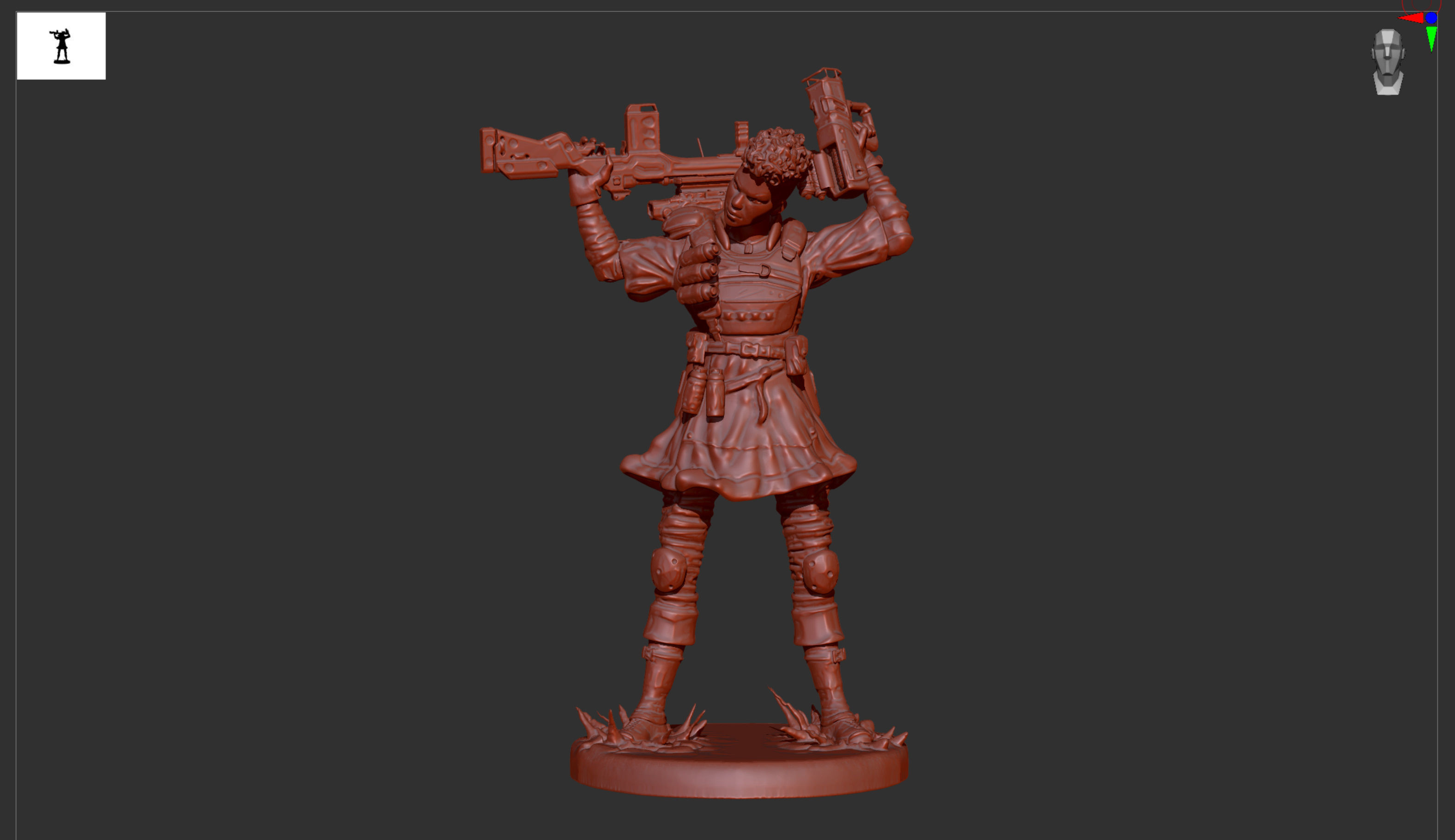 Apex Legends Bangalore 3D print OBJ STL 3D model 3D printable CGTrader