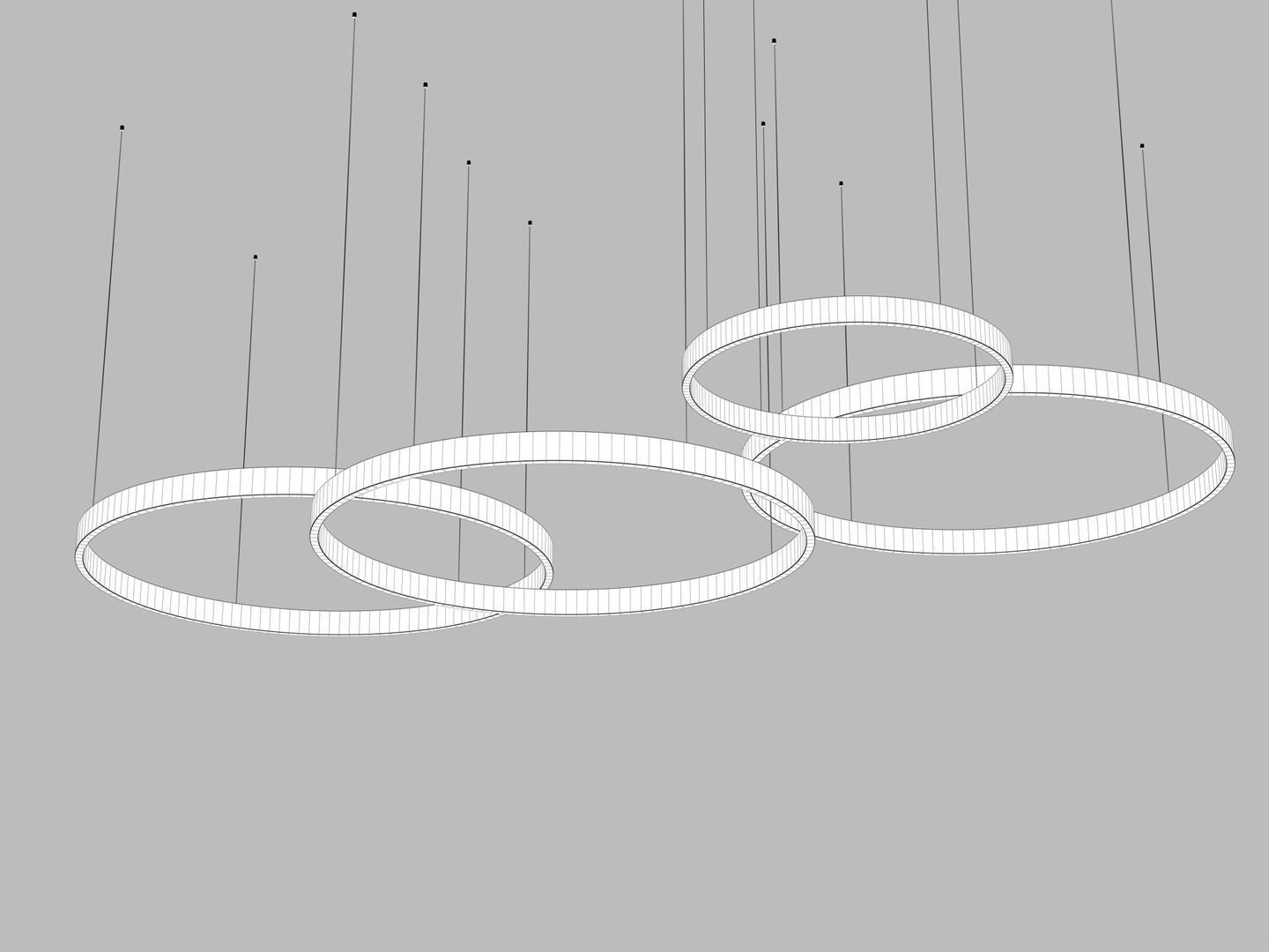 Hanging Ring Lamp Chandelier 3D model CGTrader