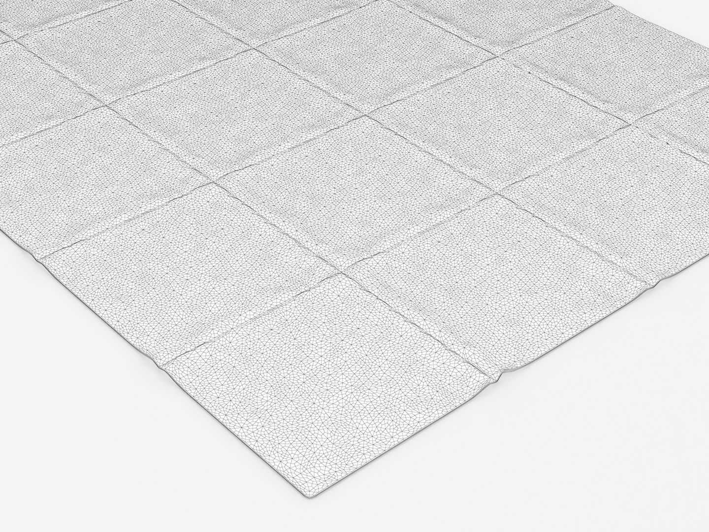 Textured Throw Rug 3D model CGTrader