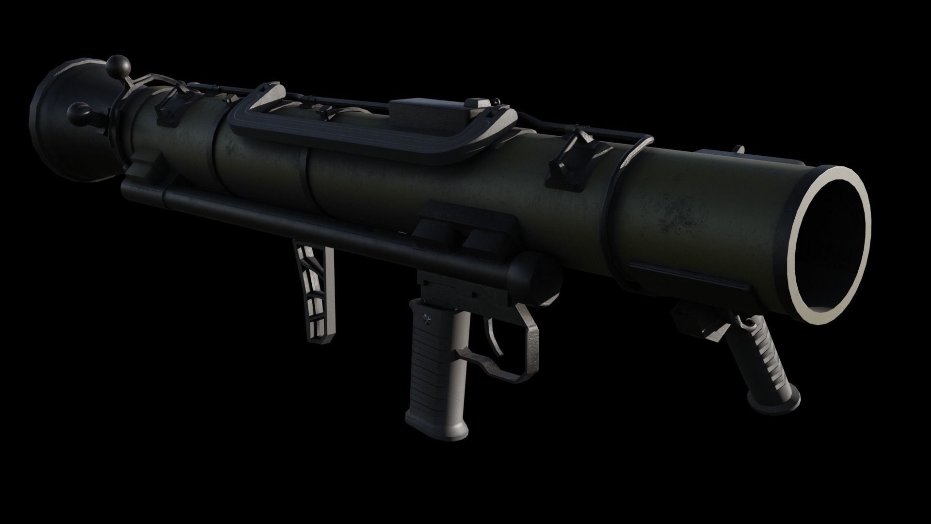 3D model Carl Gustaf Rocket Launcher VR / AR / low-poly rigged | CGTrader