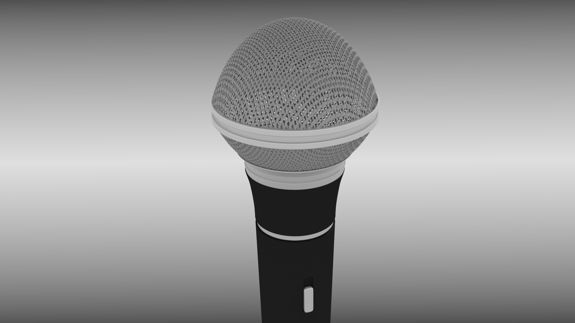 Microphone high detail 3D Model OBJ BLEND