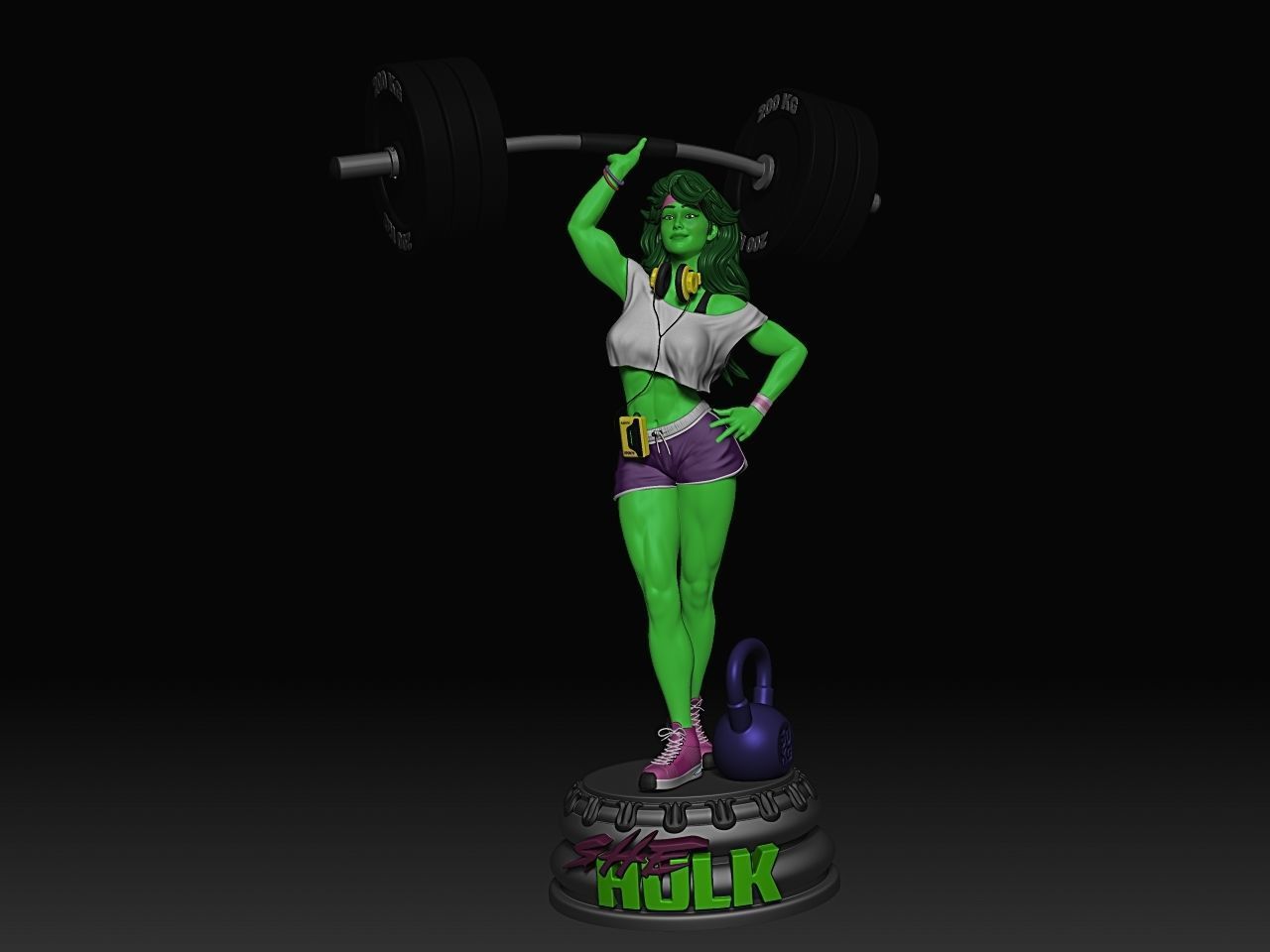 Fichier 3D She-Hulk - Série Disney Plus Modèle d'impression 3D ·Design