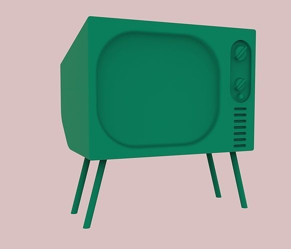 TV Paper Clip Holder 3D model 3D printable CGTrader