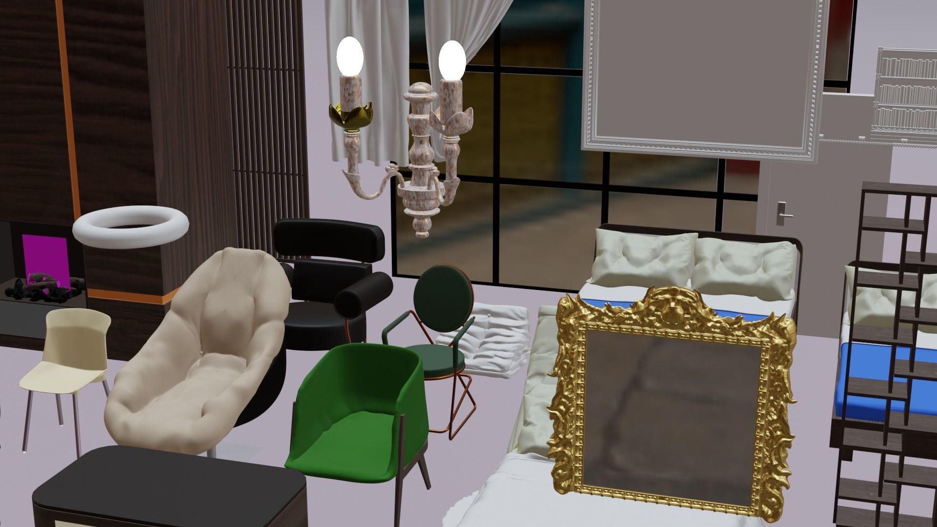 50 Plus Architect interior random models 3D model | CGTrader