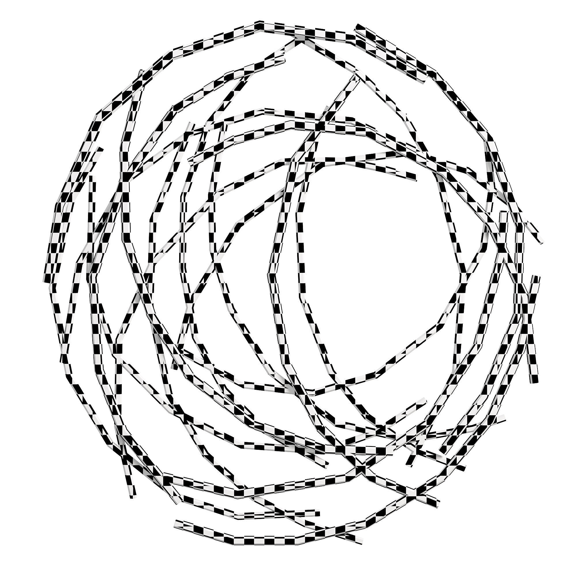 Mercury row abstract wall decor 3D model CGTrader