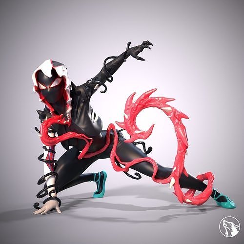 Spider Gwen Venom 3D model 3D printable | CGTrader