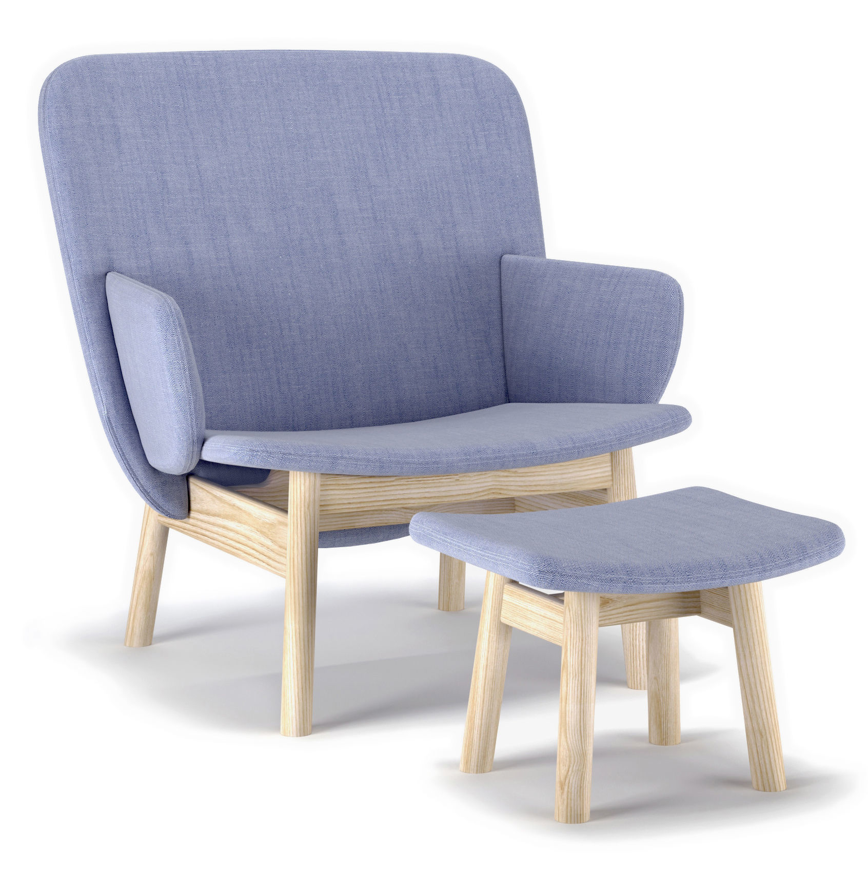 ALA ARMCHAIR with FOOTREST by La Cividina 3D model CGTrader