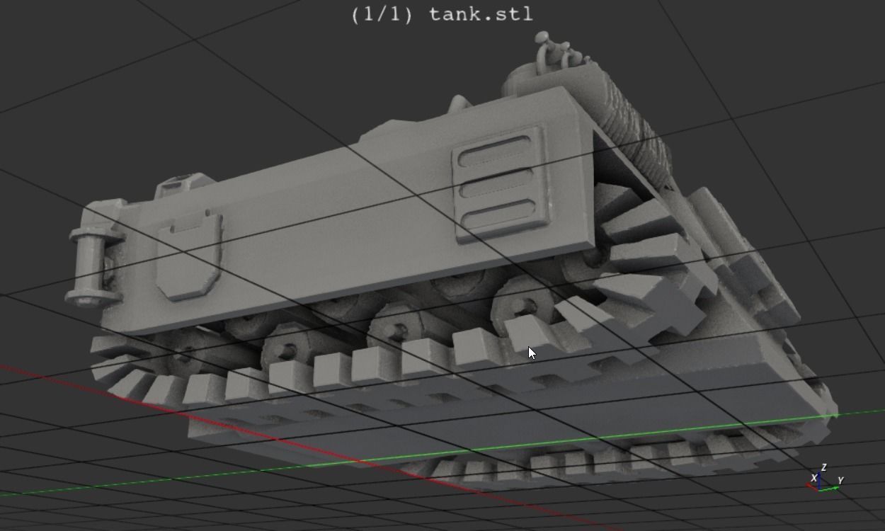 sci fi electronic tank 3D model 3D printable | CGTrader