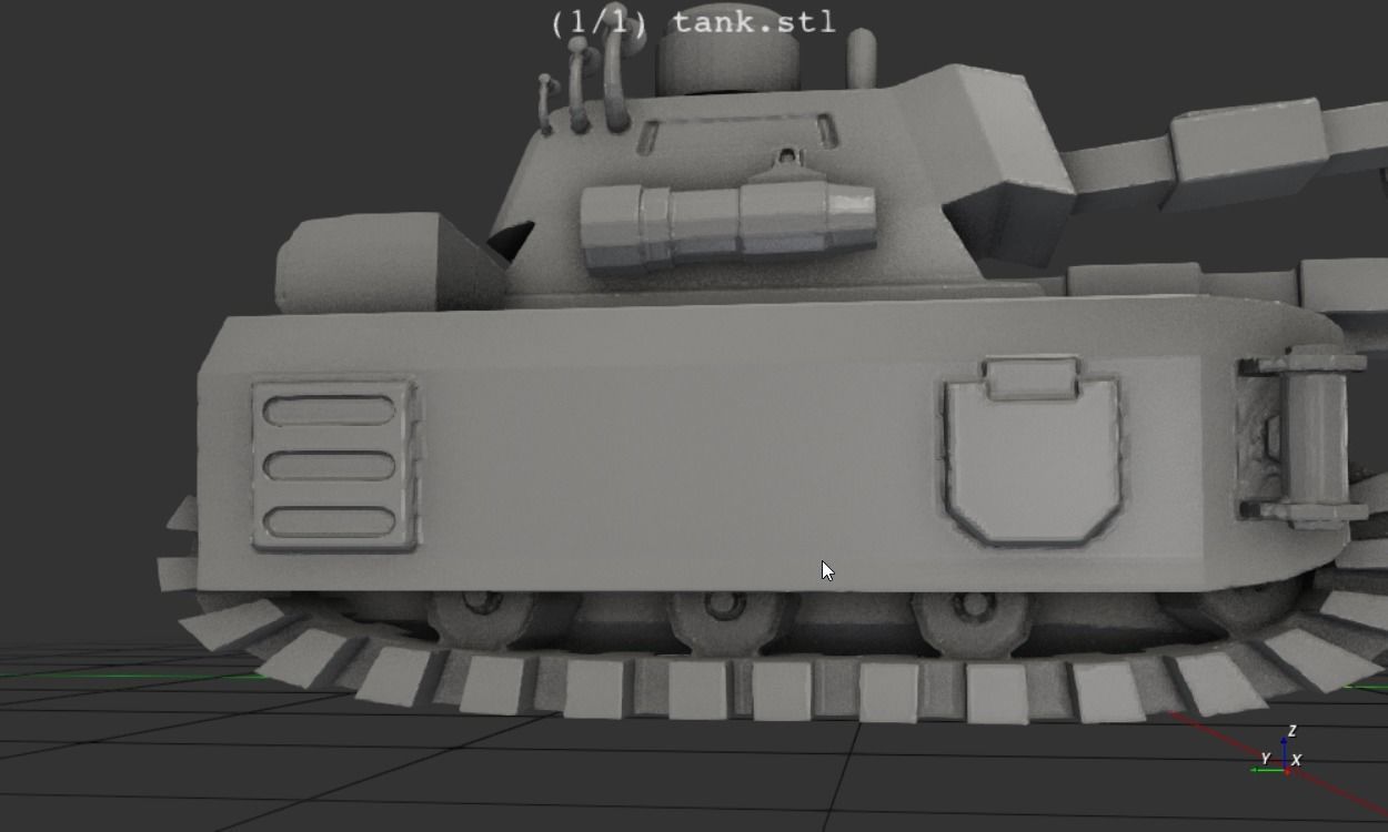 sci fi electronic tank 3D model 3D printable | CGTrader