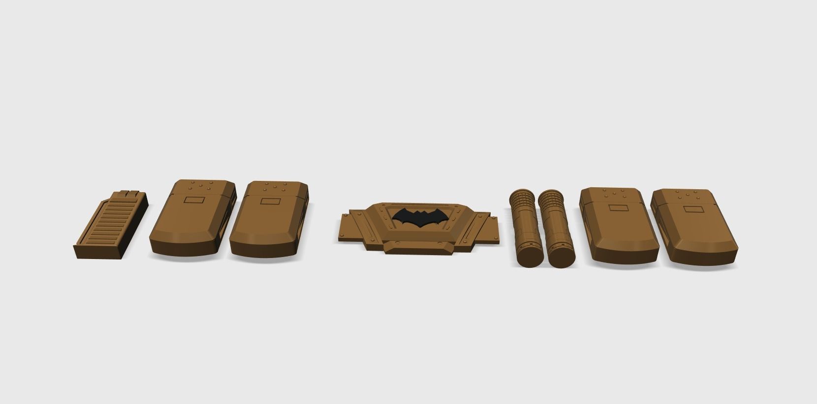 Batman Belt 3D model 3D printable | CGTrader