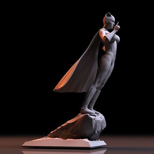 Catwoman 3D model 3D printable | CGTrader