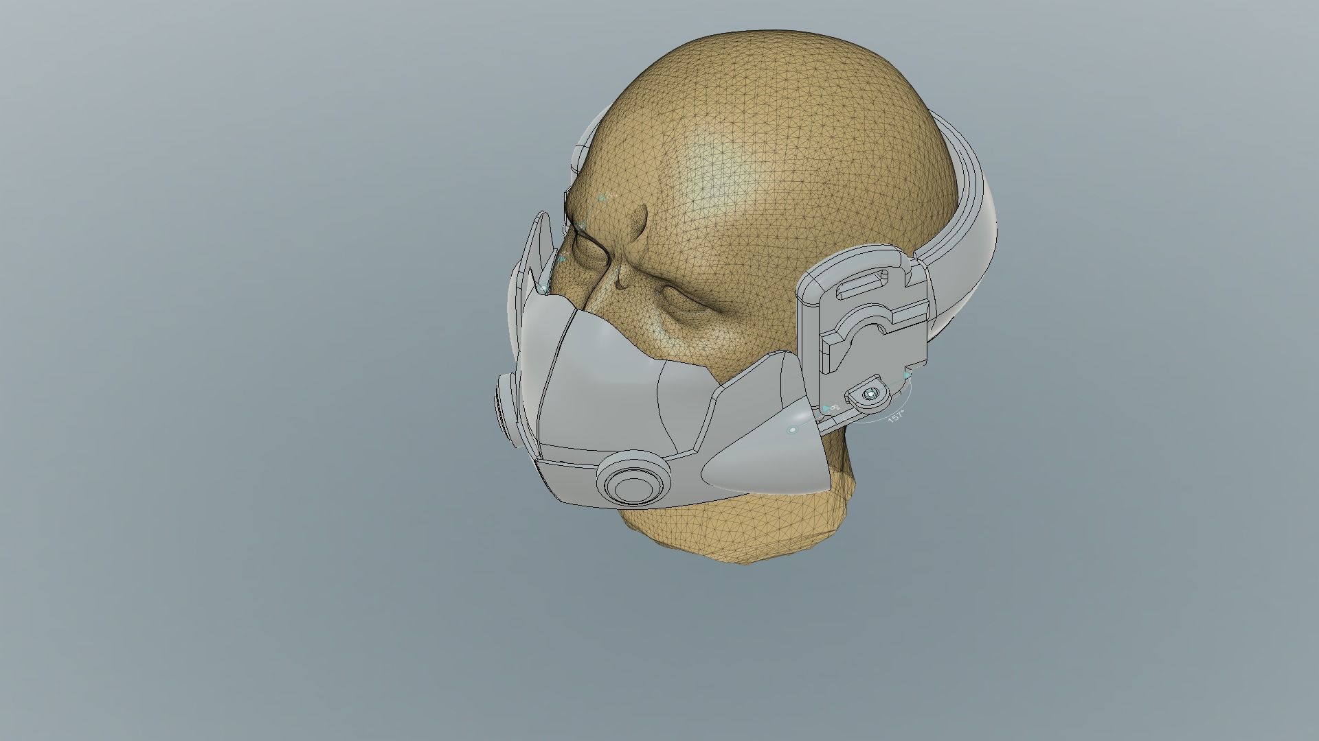 JETSTREAM SAM STYLED ARTICULATED MASK free 3D model 3D printable CGTrader