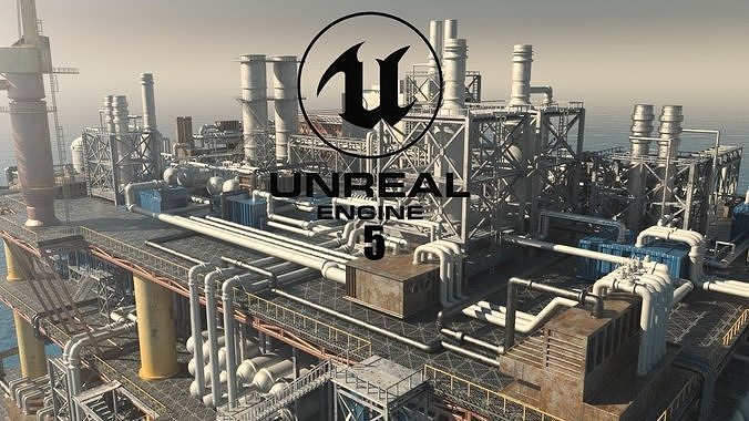 oil platform 3D model