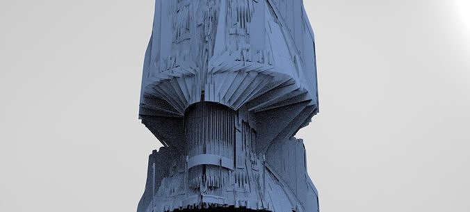 Ocean Cyberpunk Tower 9 3D model | CGTrader