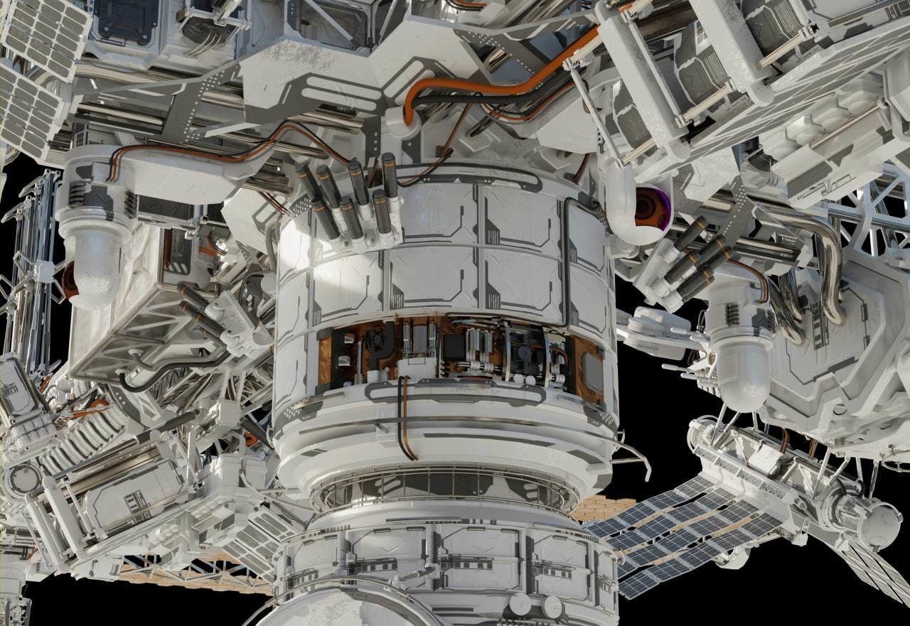 Nice Model Space Space station 3D model rigged | CGTrader