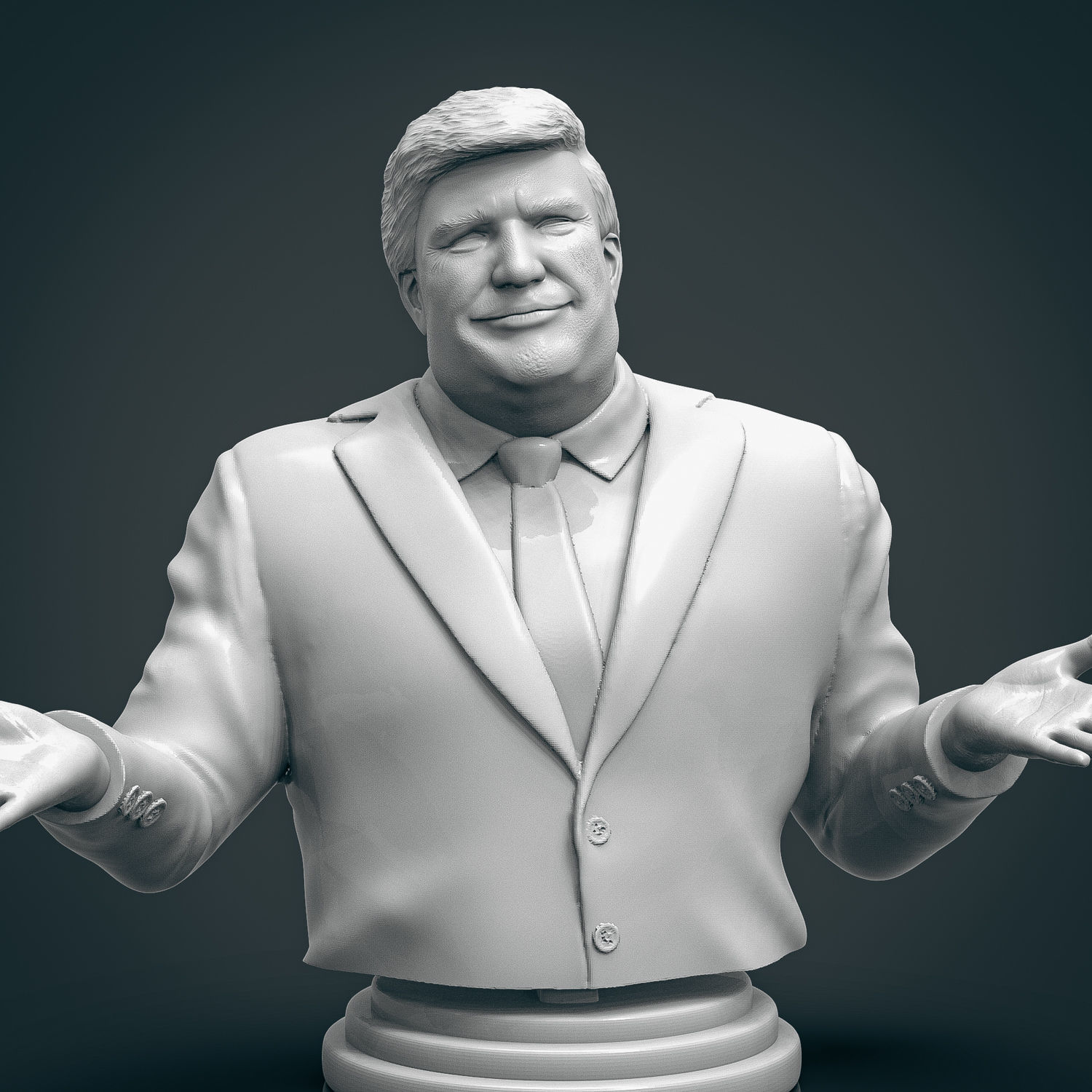 Donald Trump 3D Printable Bust 3D model 3D printable | CGTrader