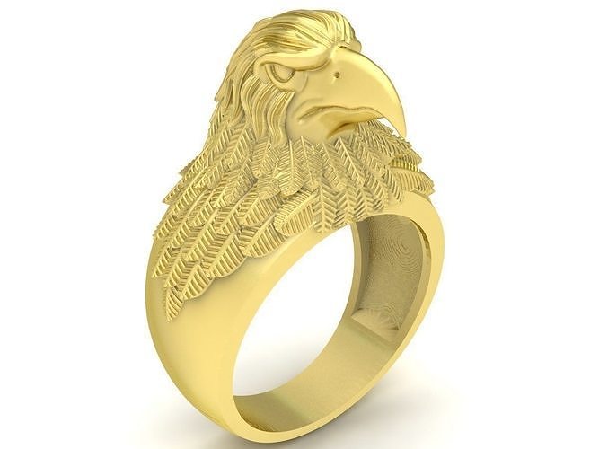 eagle head ring 3891 3D model 3D printable CGTrader