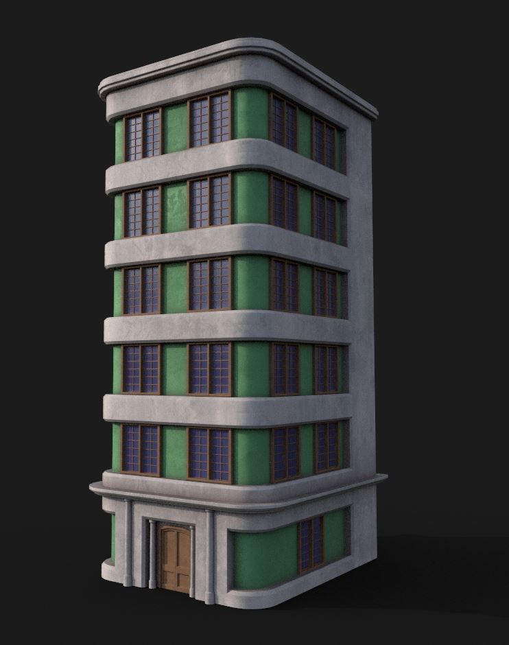 3D model Building VR / AR / low-poly | CGTrader