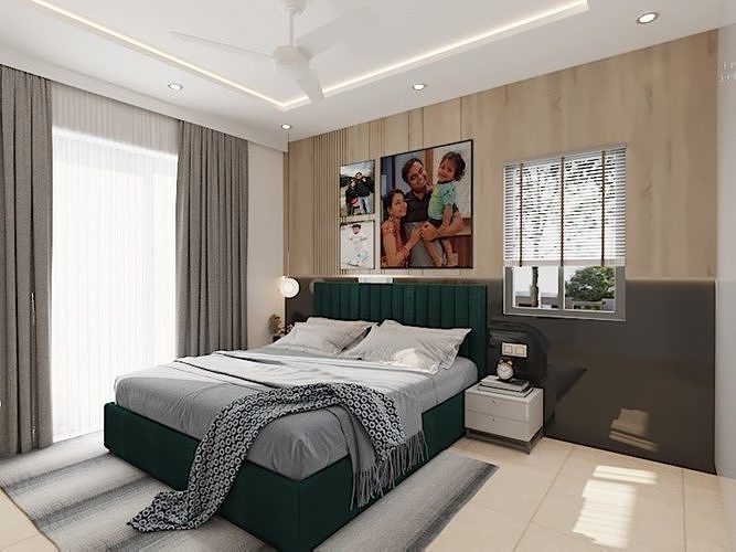 master bed room free 3D model | CGTrader