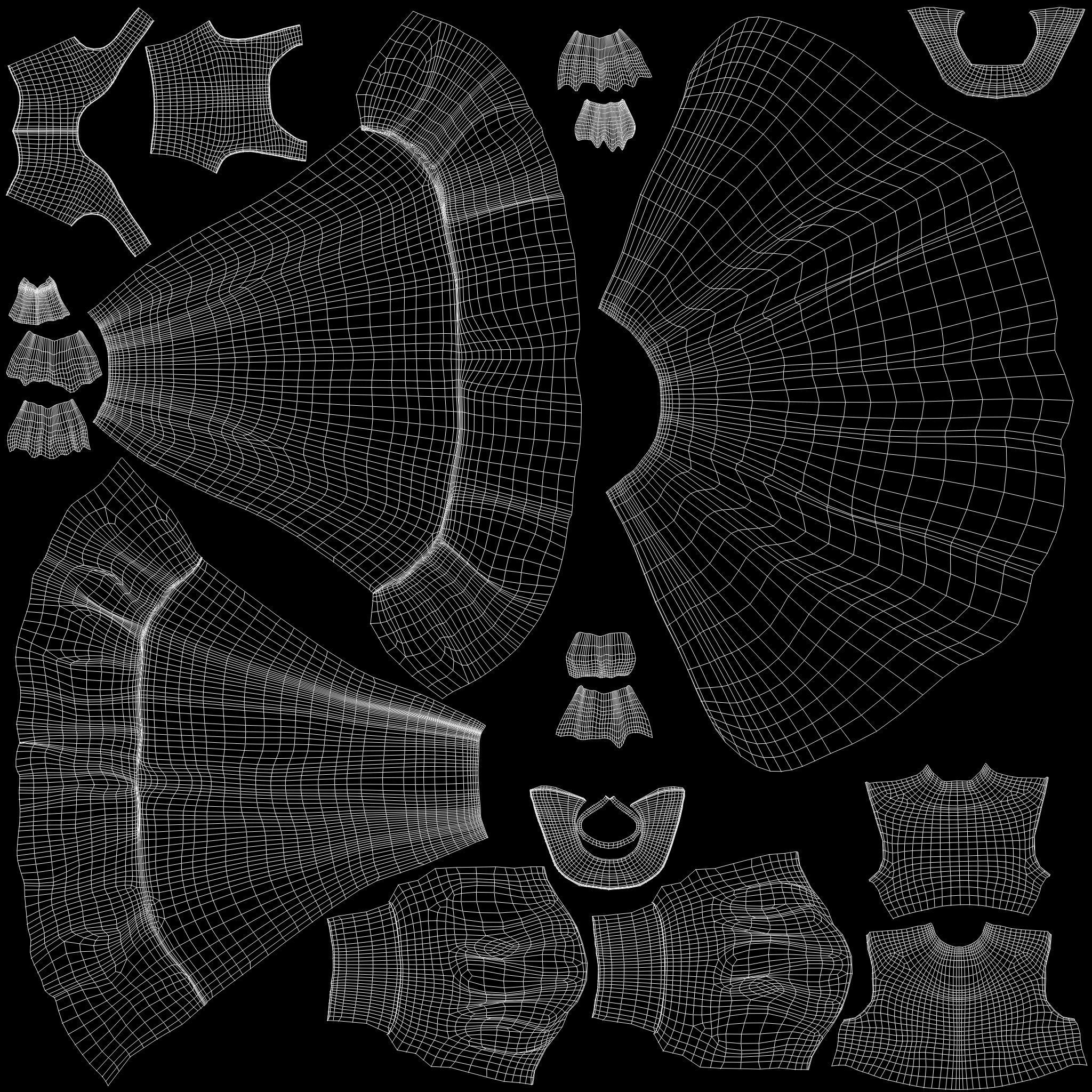 3D model Elegant Aristocrat High Waist Corset Long Skirt Dress Outfit