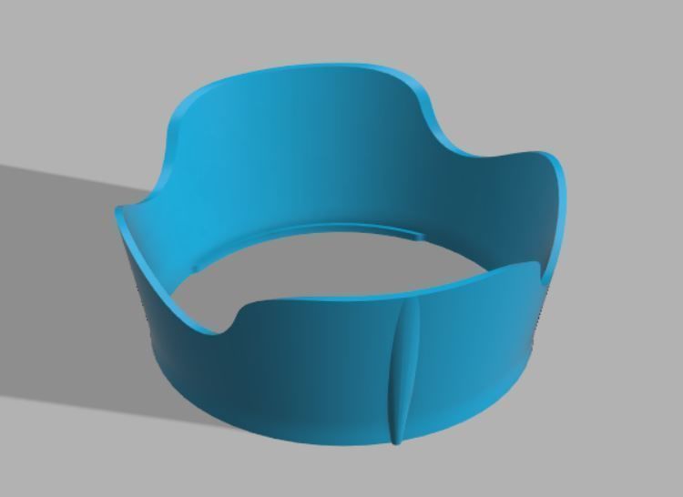 Lens hood for Canon RF 24 105 f4 71 STM kit lens 3D model 3D printable