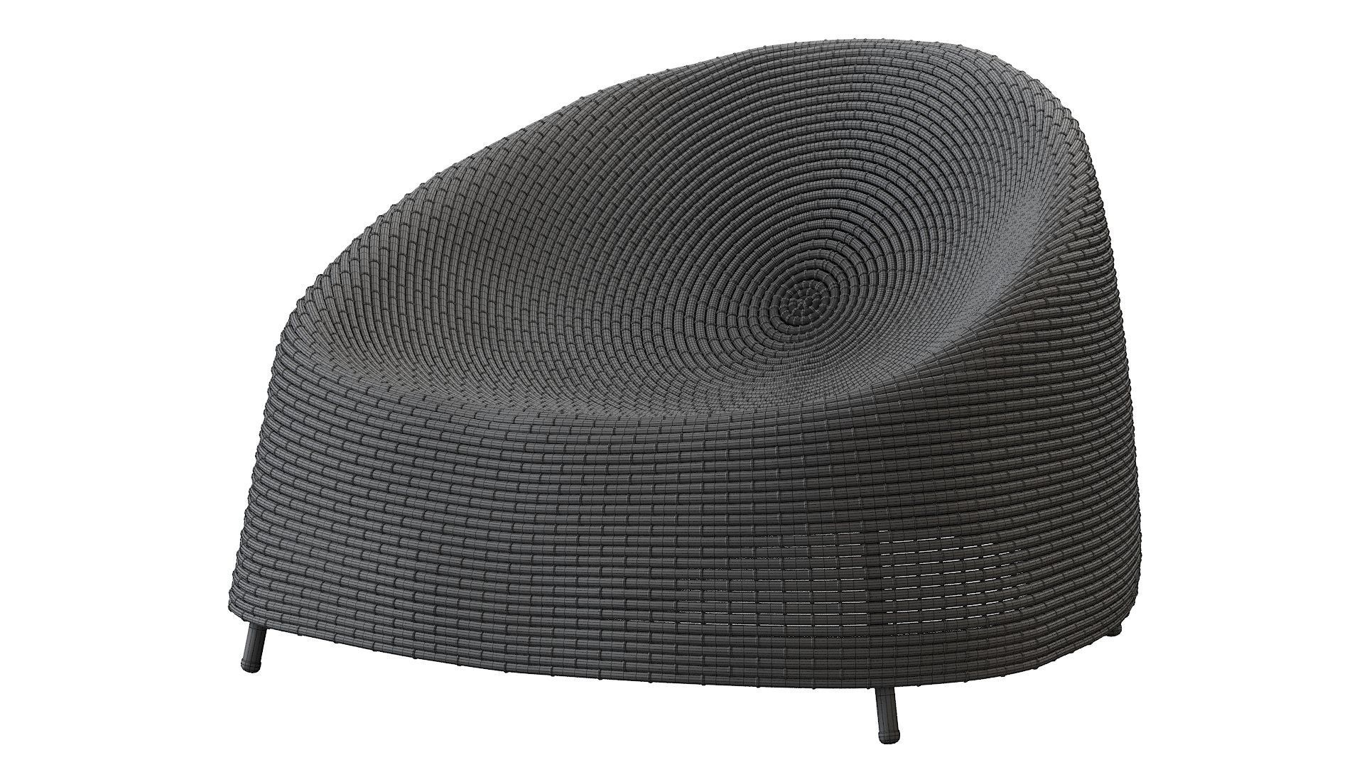 Paola Lenti Afra Outdoor Chair 3D model CGTrader