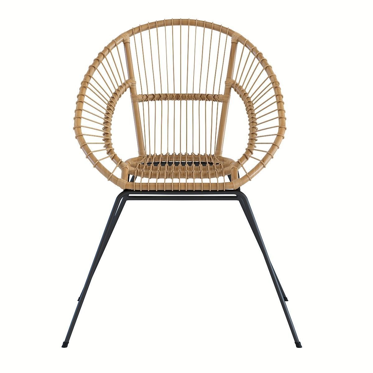 ZEN market chair rattan 3D model CGTrader