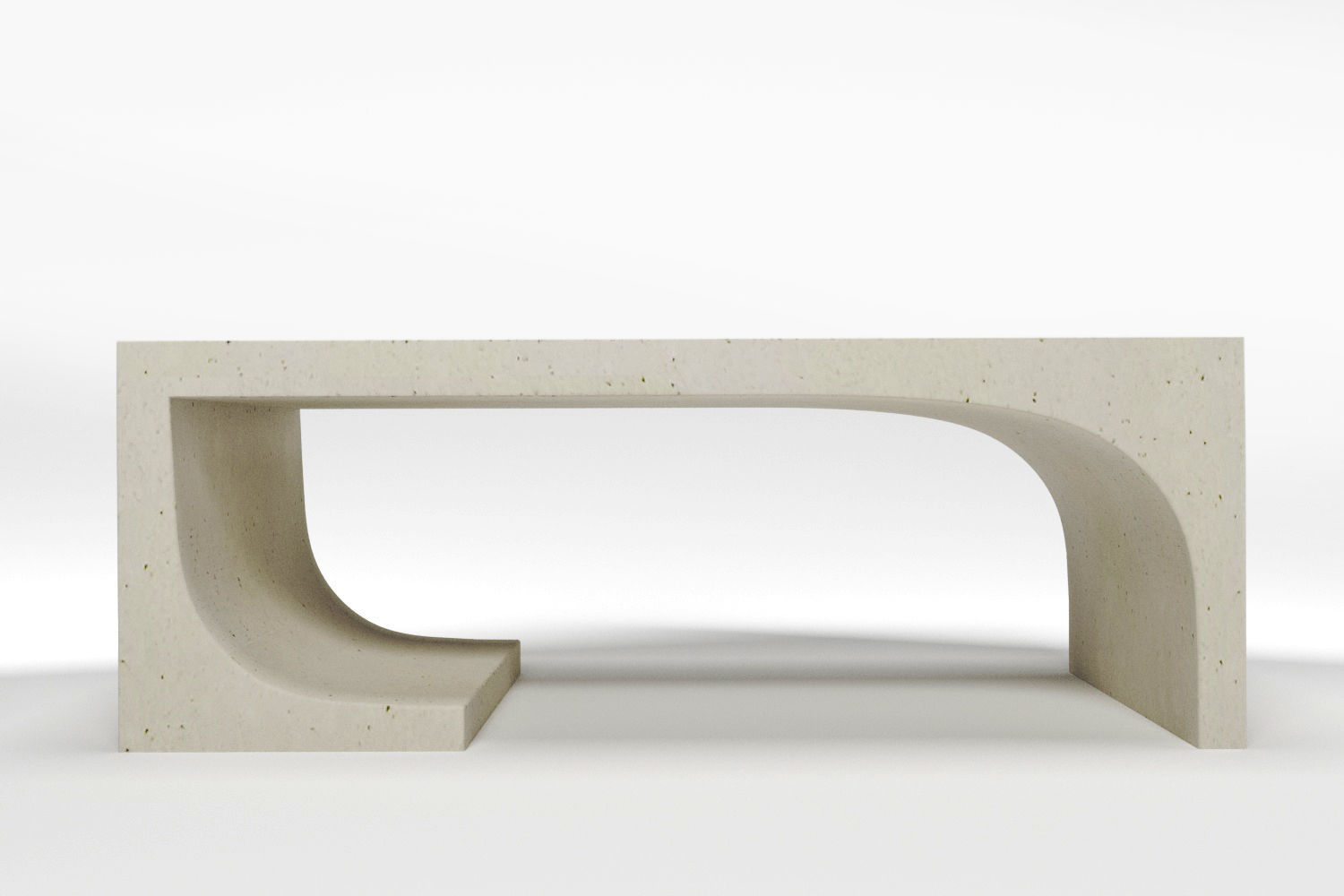 CB2 Slope cement coffee table 3D model CGTrader