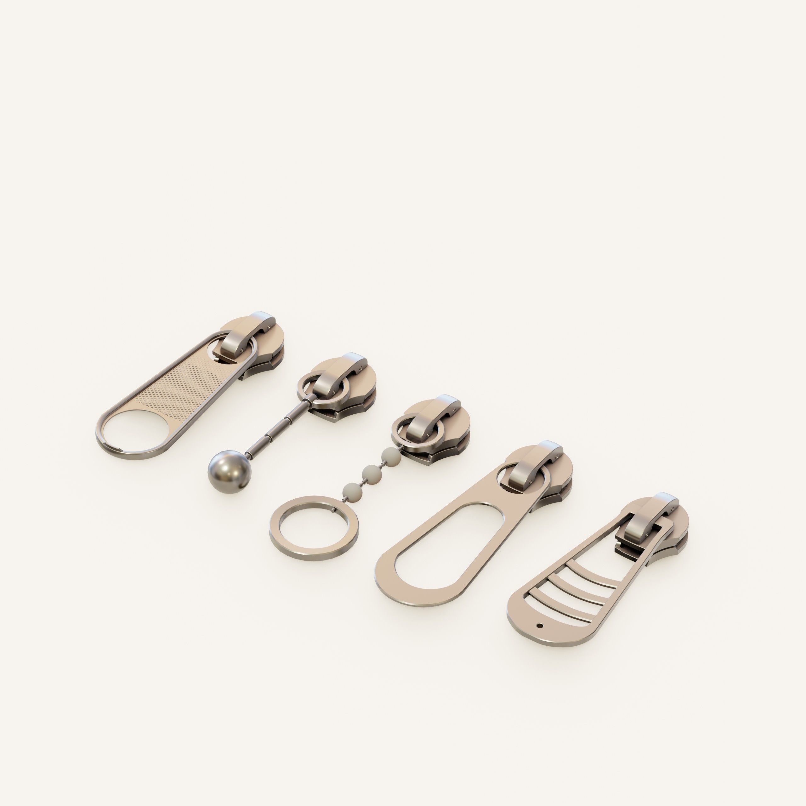 Zipper slider 3D model | CGTrader