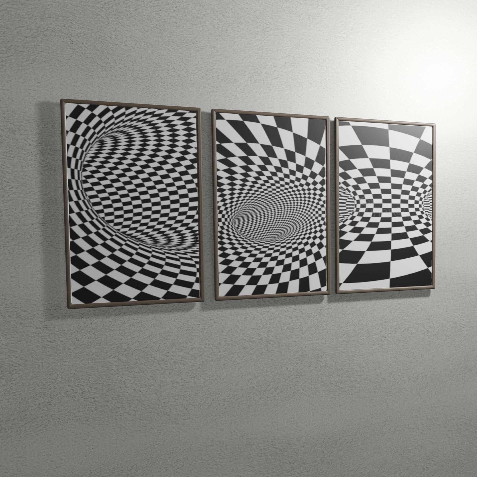 paintings drawn in 3 dimensions 3D model CGTrader